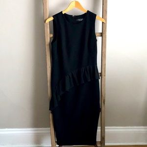 Maggie London for Melanie Lyne, Black Ruffle Dress
